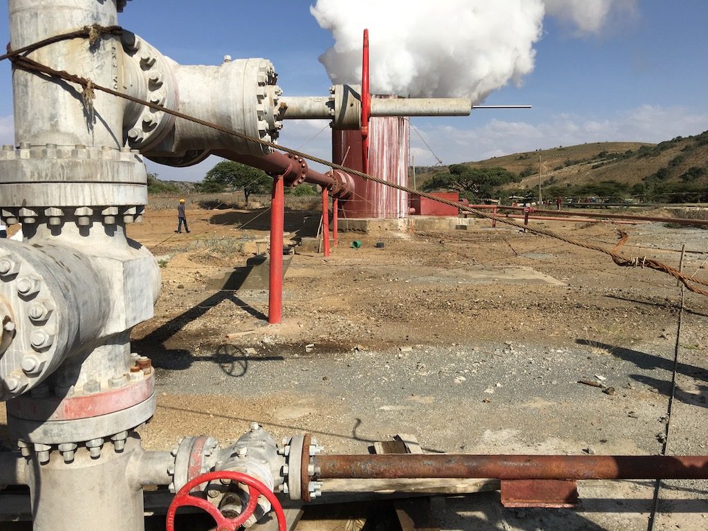 Well on site of Aluto Langano geothermal plant, Ethiopia (source: ThinkGeoEnergy, creative commons)