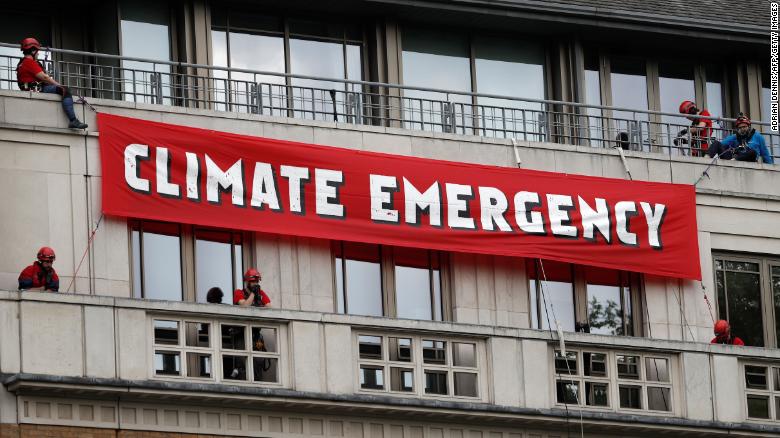 Activists protested at BP's London headquarters on Monday, a day before the shareholder meeting.