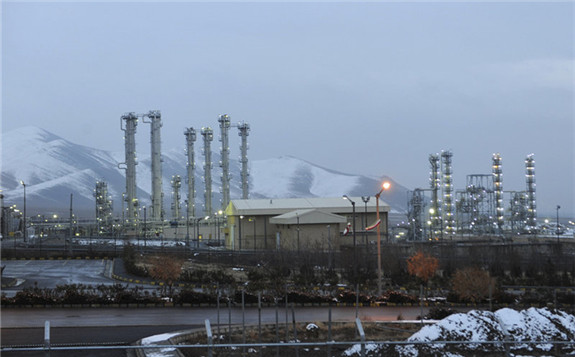 A file photo from Jan. 15, 2011, shows Iran's heavy water nuclear facility near Arak. Iran plans to walk back modifications to a nuclear reactor at the site.  Hamid Foroutan/AP