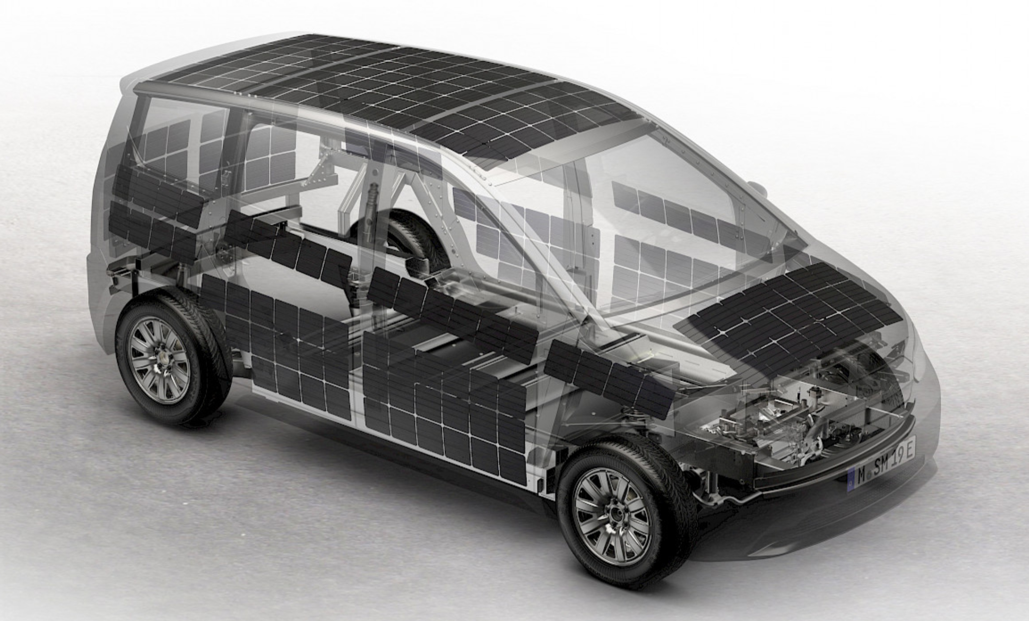 Sono’s Sion solar/battery electric vehicle. Image by Sono Motors.