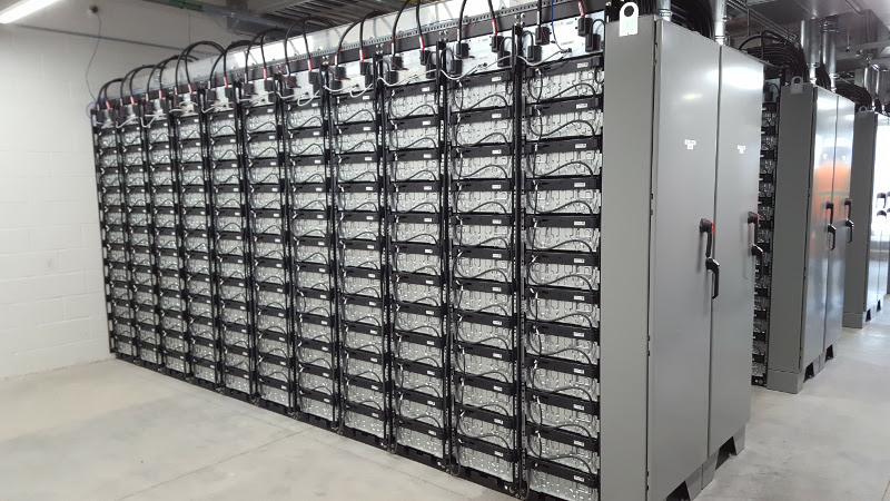 Taking apart and recycling the larger battery modules used in grid-scale storage and EVs is a task requiring far more skill than doing the same in portable electronics, the report says. Image: AltaGas.