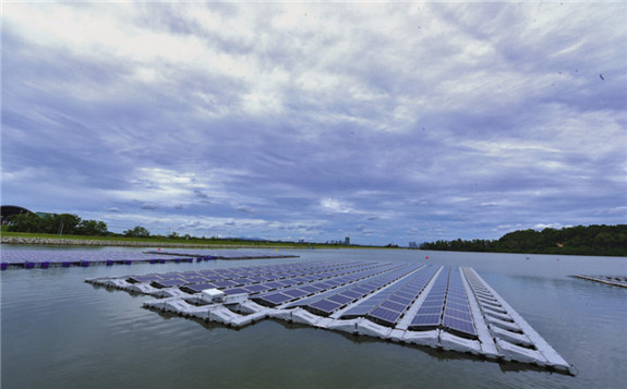 Floating solar is an example of PV development that also brings immediate ecosystem benefits.  Image: SERIS