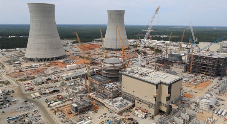 Construction at the Vogtle-3 and -4 nuclear site in Georgia. Photo courtesy Georgia Power.