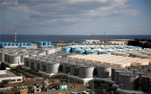 FILE PHOTO: Storage tanks for radioactive water are seen at Tokyo Electric Power Co's (TEPCO) tsunami-crippled Fukushima Daiichi nuclear power plant in Okuma town, Fukushima prefecture, Japan February 18, 2019. REUTERS/Issei Kato/File Photo