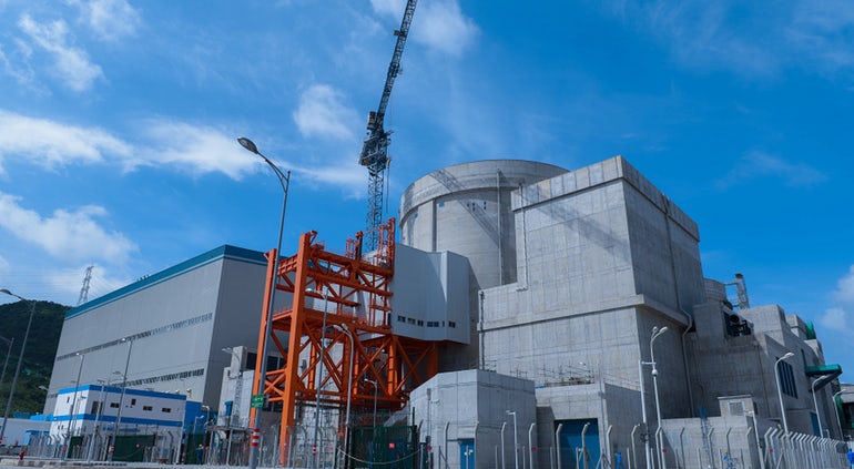 The Yangiang-5 nuclear plant in China. The IAEA said units in the Far East were built almost twice as quickly as those in Europe. Photo courtesy CGN.