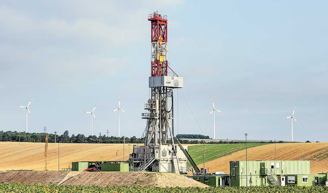Drilling rig on site in Bavaria, Germany (source: Silenos Energy)