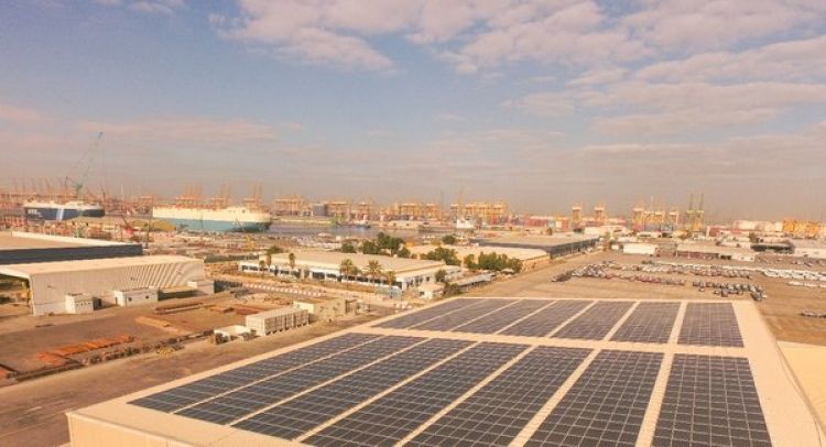 The projects are contracted to supply solar power to DP World, described as the world’s second largest port operator. Image credit: Phanes Group and Huawei