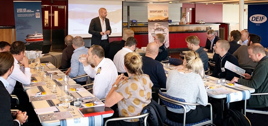 The fuel and energy saving solutions were presented to 20 industry professionals (Image: DEIF)
