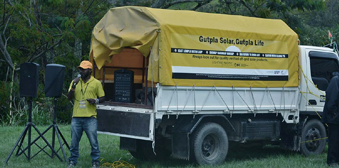 Interaction during Lighting PNG’s “Gutpla Solar, Gutpla Life” Consumer Awareness Campaign Source: [Report] Going the Distance: Off-Grid Lighting Market Dynamics in Papua New Guinea