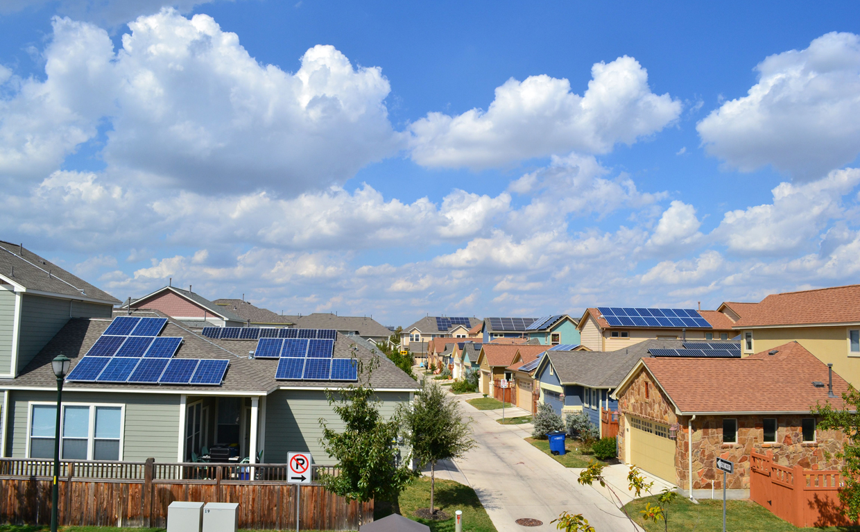 Solar Town: Utilities want to know what effect rooftop solar will have on the grid so that they can compensate for it. Some neighborhoods in Austin, Texas, already have high solar penetration.