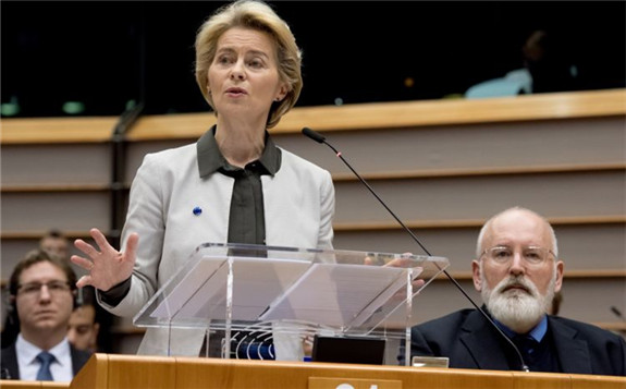 Ursula von der Leyen was chosen to head up the European Commission in July and presented the new green plan this week. Image credit: European Commission