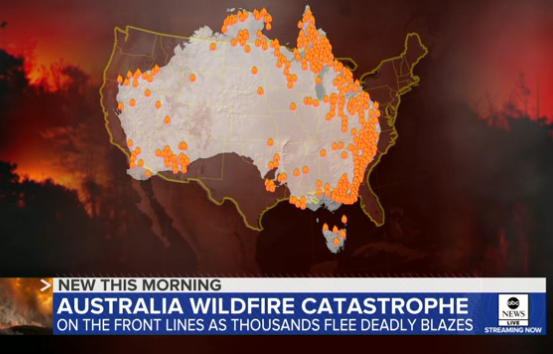 On the front lines of fires in Australia as thousands flee
