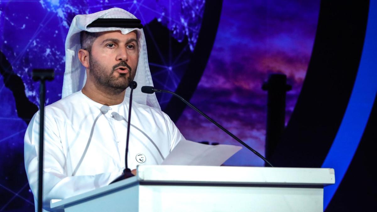  Enec chief executive Mohamed Al Hammadi did not specify a date for the startup of the first reactor.  Victor Besa / The National Section
