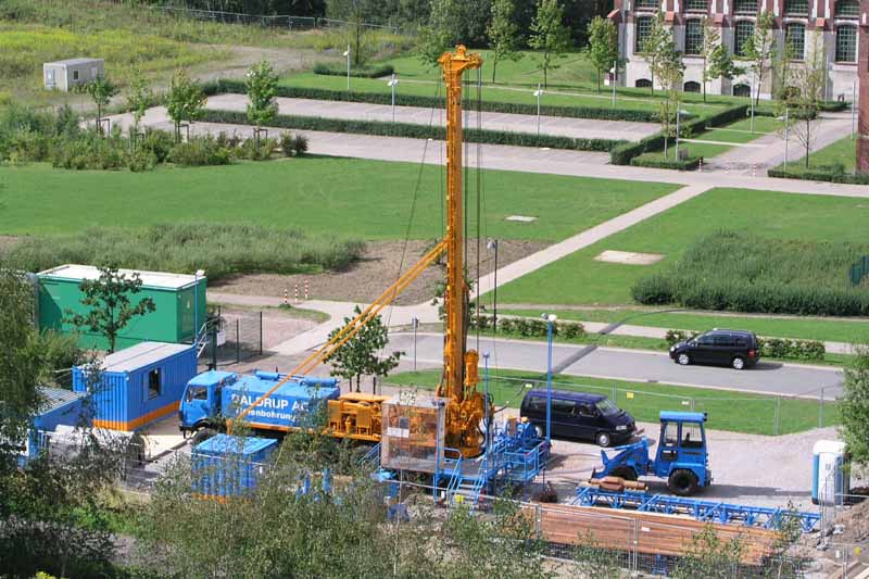 Drilling rig on site in Schwerin, Germany (source: Daldrup & Söhne AG)