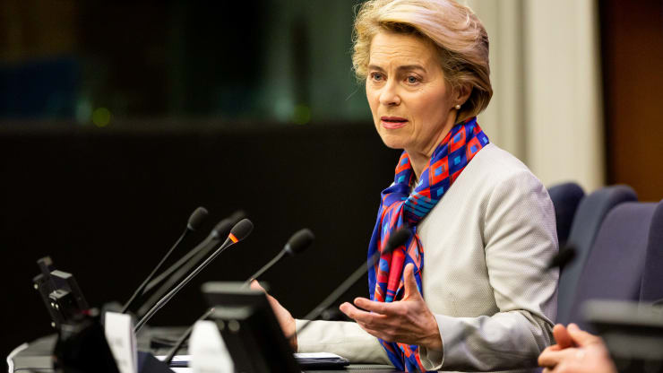 Ursula von der Leyen, the President of the European Commission.