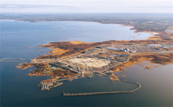 The Hanhikivi 1 construction site, pictured in late 2019 (Image: Fennovoima)