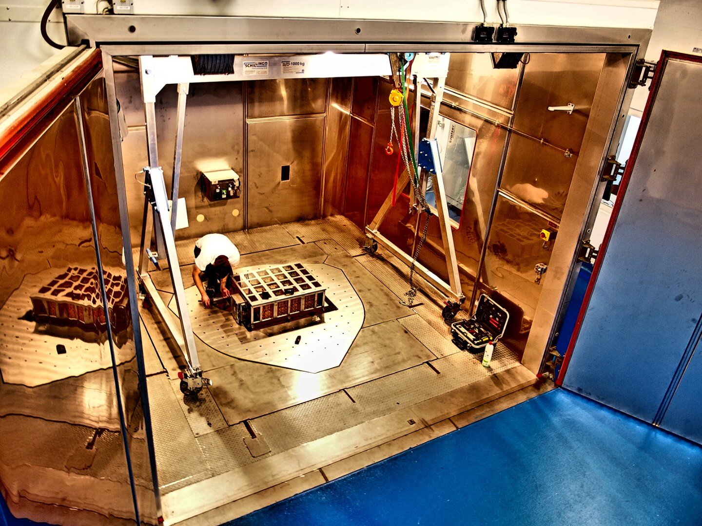 Battery test bench at Fraunhofer LBF. Credit: Fraunhofer LBF