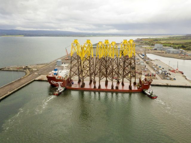 OHT’s MV Osprey arriving in Port at Nigg, Scotland, UK