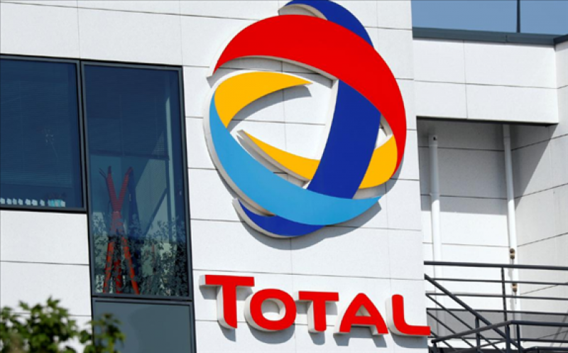The logo of Total is pictured at the company's headquarters in Rueil-Malmaison near Paris, France, April 22, 2020. REUTERS/Charles Platiau