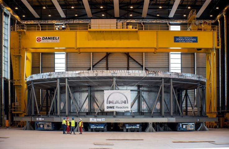 The ‘Base Section’ weighing 1,350 tonnes is the heaviest single component of the entire project