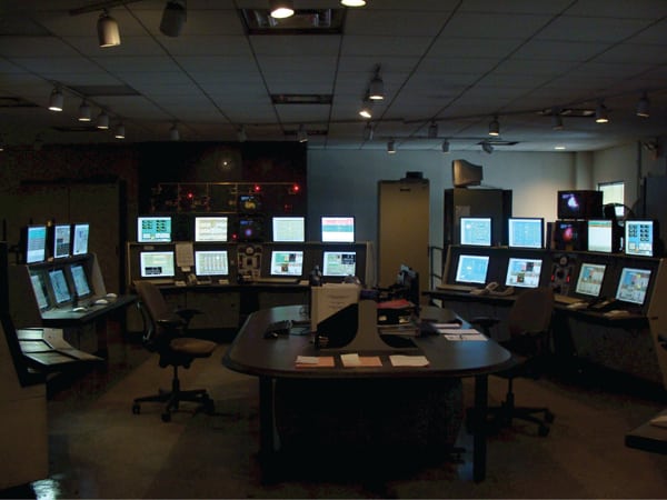 The control room of the Dickerson Generating Station is shown after then-owner Mirant completed a $1.1 billion emissions upgrade project in December 2009, with the plant then about 50 years old. Those upgrades included a flue gas desulfurization upgrade capable of removing up to 97% of the sulfur dioxide, and a new 400-foot stack. Mirant also standardized its machinery health and condition-monitoring functions with SmartSignal, without adding to the control room’s alarm workload. At the time, the company said the plant could run another 50 years. Courtesy: Mirant Corp.
