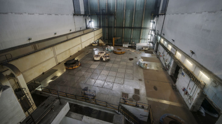 The interior of the reactor building at the Latina plant (Image: Sogin)