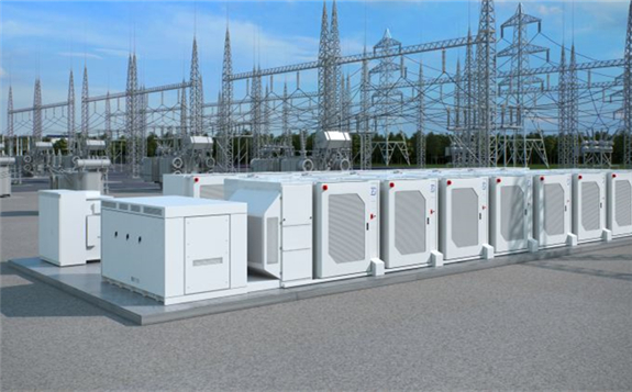 Fluence's cube design is intended to speed up delivery for large-format grid batteries like the system illustrated here. (Image credit: Fluence)