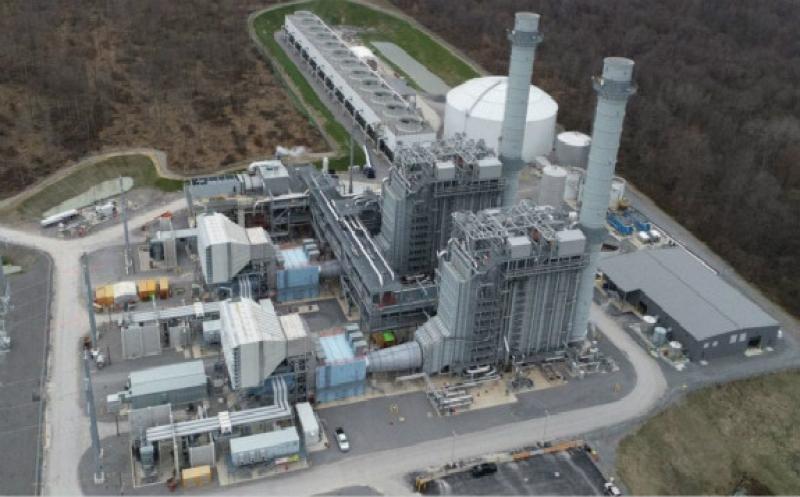 The Hickory Run Energy Center in New Castle, Pennsylvania, is powered by two Siemens gas turbines. The plant began sending power to the PJM Interconnection on June 1, 2020. Courtesy: Tyr Energy