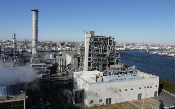 The 80-MW Mizue Power Station at Tao Oil’s refinery in Tokyo Bay, Japan, is now powered by hydrogen. Courtesy: Tao Oil