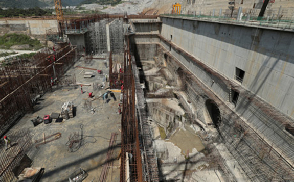 A general view of the the Grand Ethiopian Renaissance Dam (AFP)