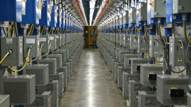 Centrus’ 120-machine demonstration cascade, which operated at Piketon until 2016. Courtesy: Centrus