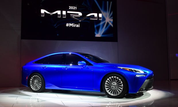  The Toyota Mirai, a hydrogen fuel cell electric vehicle. Photograph: Frederic J Brown/AFP via Getty Images