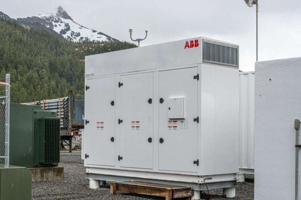The battery energy storage system, or BESS, that serves Cordova was developed jointly by Cordova Electric Cooperative and a division of ABB that is now part of Hitachi ABB Power Grids. Courtesy: David Little