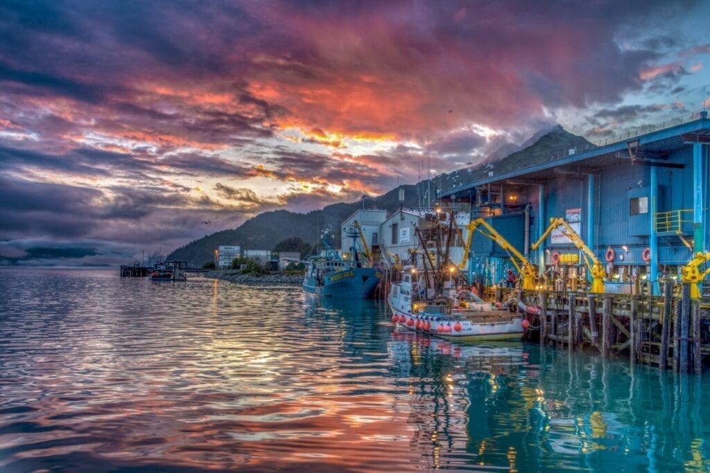 Cordova can boast of its own Cannery Row, where fishing boats dock to unload their catch for processing. The salmon from the Copper River is considered some of the finest in the world. Courtesy: David Little