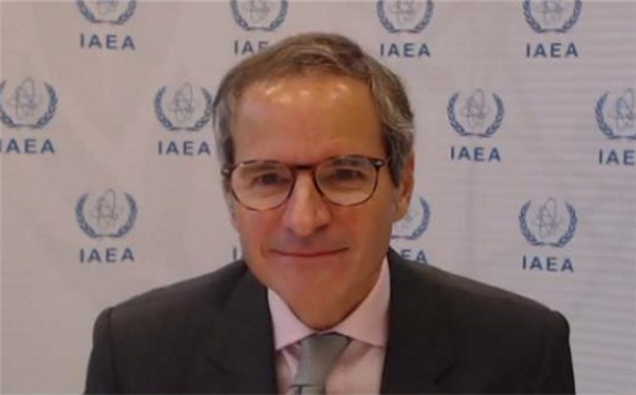  Director General Rafael Mariano Grossi during the NEA webinar on 15 October