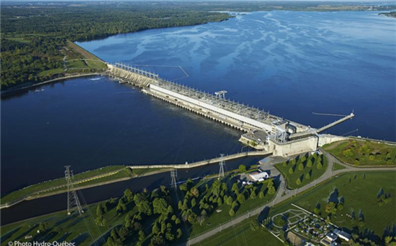 Carillon is a run-of-river power plant in Canada. Credit: Hydro-Québec (CNW Group/ANDRITZ Hydro Canada).