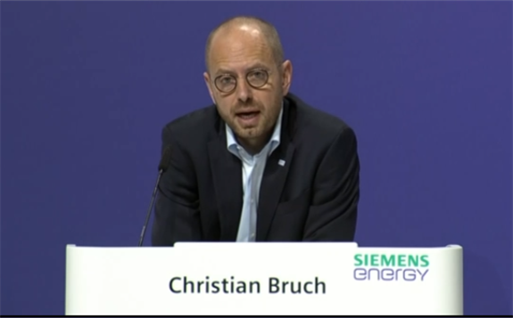 Siemens Energy chief executive Christian Bruch