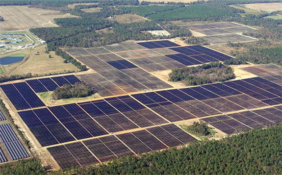 The solar facility in Obion County, Tennessee, will power Google’s data centre in Alabama. Credit: The Tennessee Valley Authority.