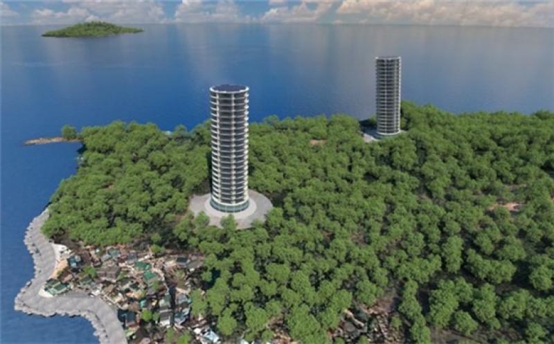 Odin Energy says its wind tower concept can bring wind power to urban areas and island grids. (Credit: Odin Energy)