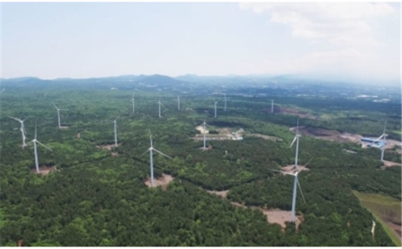  wind power farm in Dongbok and Bukchon in Jeju Island