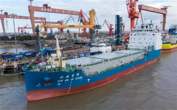 The new used fuel transport ship (Image: CNNC)