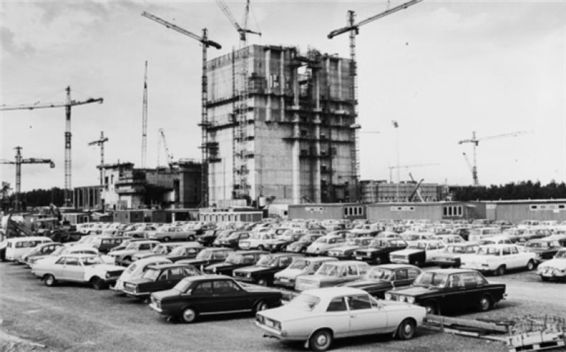 Construction of unit 1 at the Forsmark plant (Image: Göran Hansson / Vattenfall)