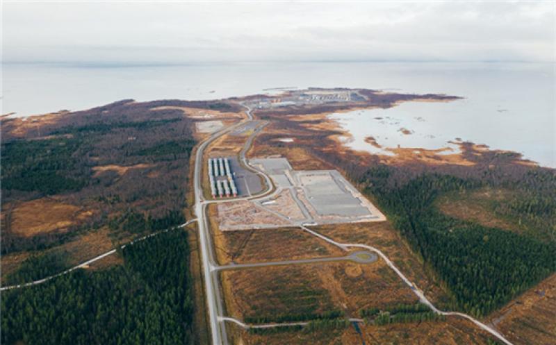 Construction of the Hanhikivi 1 nuclear power plant in Pyhäjoki, Finland, November 4, 2019.