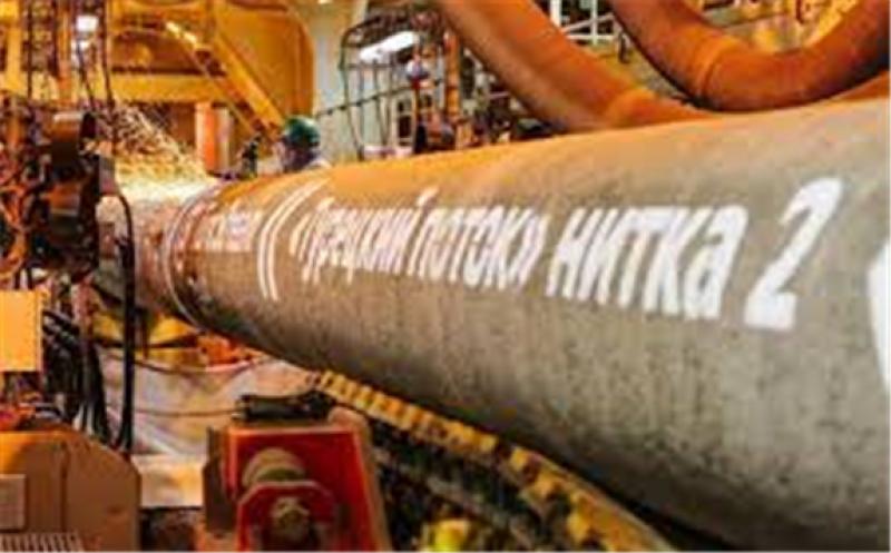 Photo: TurkStream pipe being built; Source: Gazprom