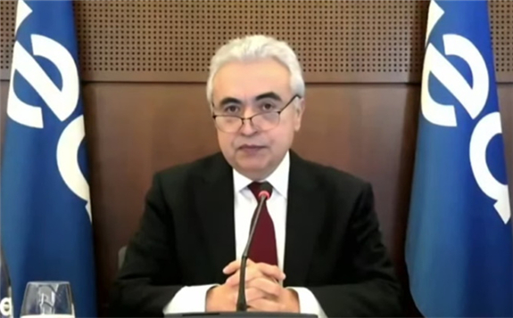 IEA Executive Director Fatih Birol announcing the 2021 projects yesterday