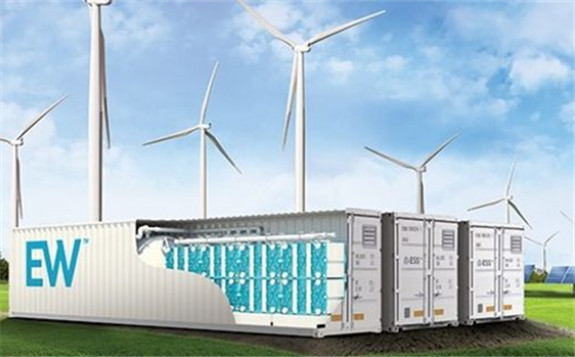 ESS Inc's Energy Warehouse (pictured) is a 75kW / 500kWh containerised system. The new range will start at 3MW power capacity and between six and 16 hours of storage duration. Image: ESS Inc via Facebook, cropped for the site by Andy Colthorpe.