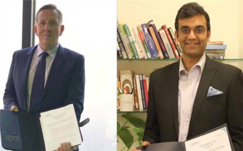 Left: Ben Backwell, CEO at GWEC. Right: Sidharth Jain, founder and CEO at MEC+. Credit: GWEC.
