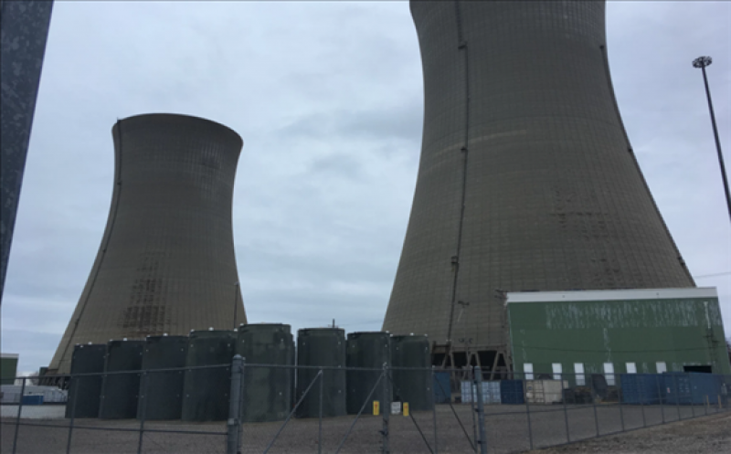 Andy Chow / Statehouse News Bureau/ The Perry Nuclear Power plant in Northeast Ohio is one of two power plants that would benefit from House Bill 6 subsidies.