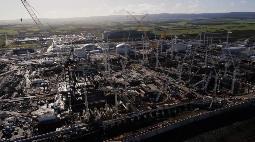 EDF Energy is currently building a new nuclear power station, Hinkley Point C, next door to B station  Credit: ITV News West Country