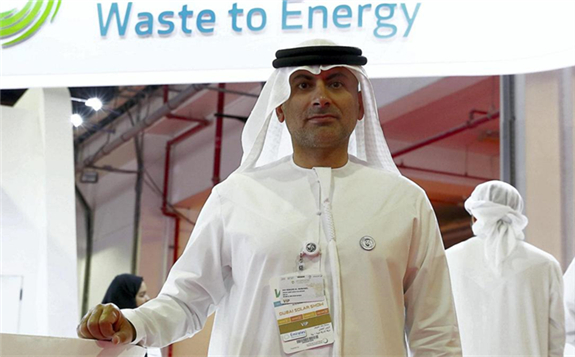 The UAE's first waste-to-energy plant will close the gap in achieving zero waste to landfills for Sharjah, while diversifying its energy mix, according to Bee'ah chief executive Khaled Al Huraimel. Pawan Singh / The National 